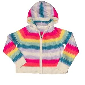 Colourful Striped Kids Hoodie Size 6-7